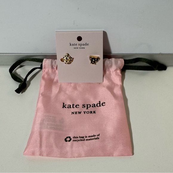 Kate Spade - NWT - Tea Pot and Cup Earrings - Picture 1 of 5